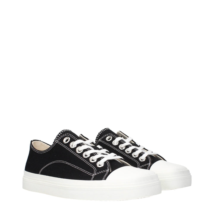 Moschino Black Fabric Low Top Sneakers