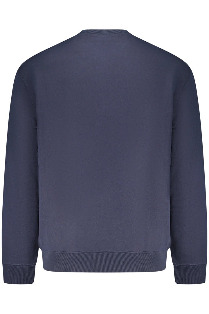 CALVIN KLEIN MEN&#39;S BLUE ZIP-UP SWEATSHIRT