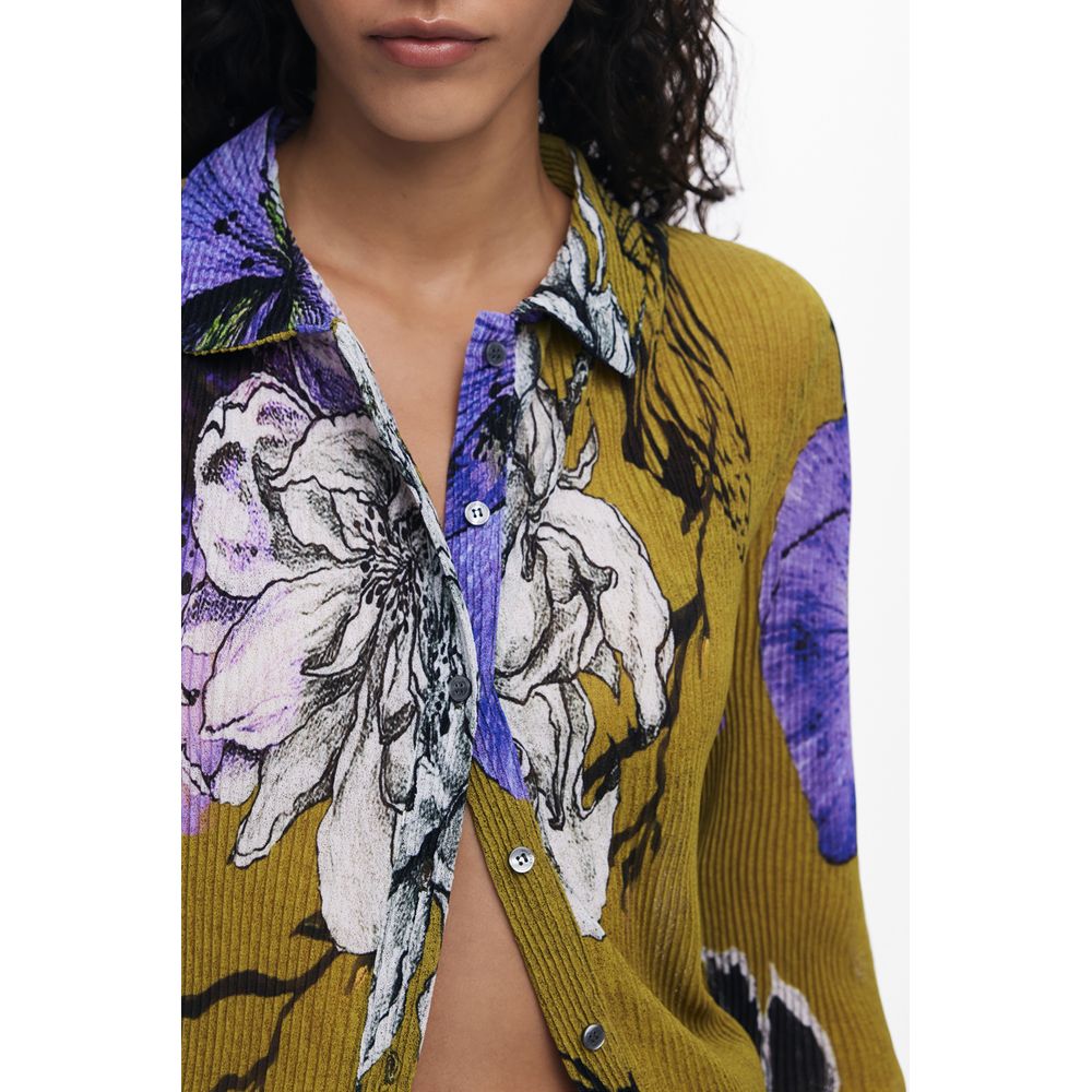Chemise femme Desigual en polyester vert