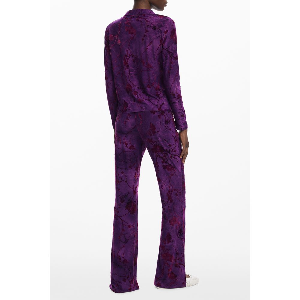 Chemise Desigual violette en polyester pour femme