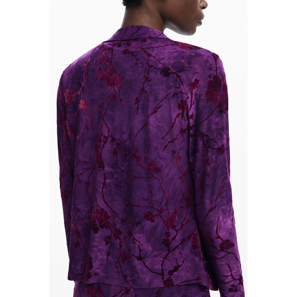 Chemise Desigual violette en polyester pour femme