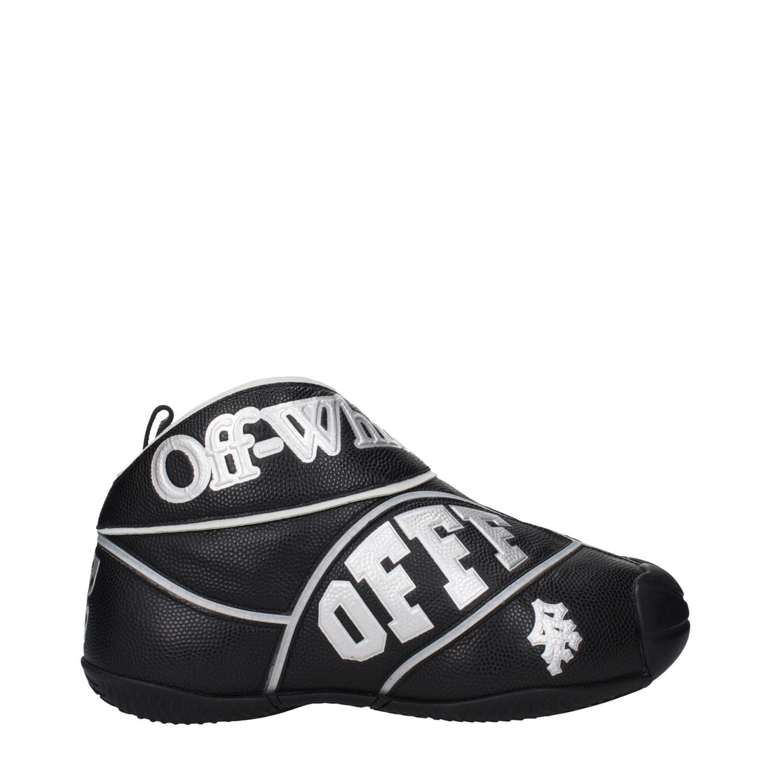 Off-White Black Leather High Top Sneakers