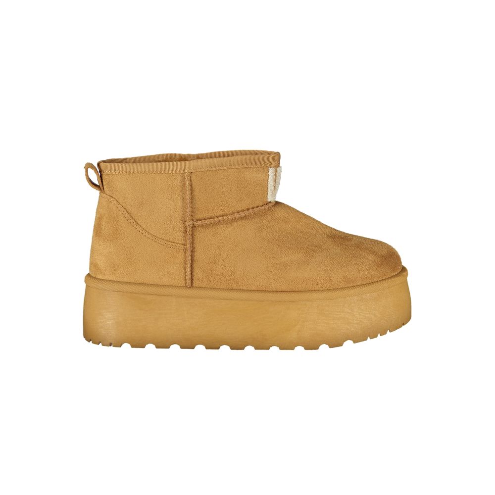 Laura Biagiotti Brown Polyester Women Boot