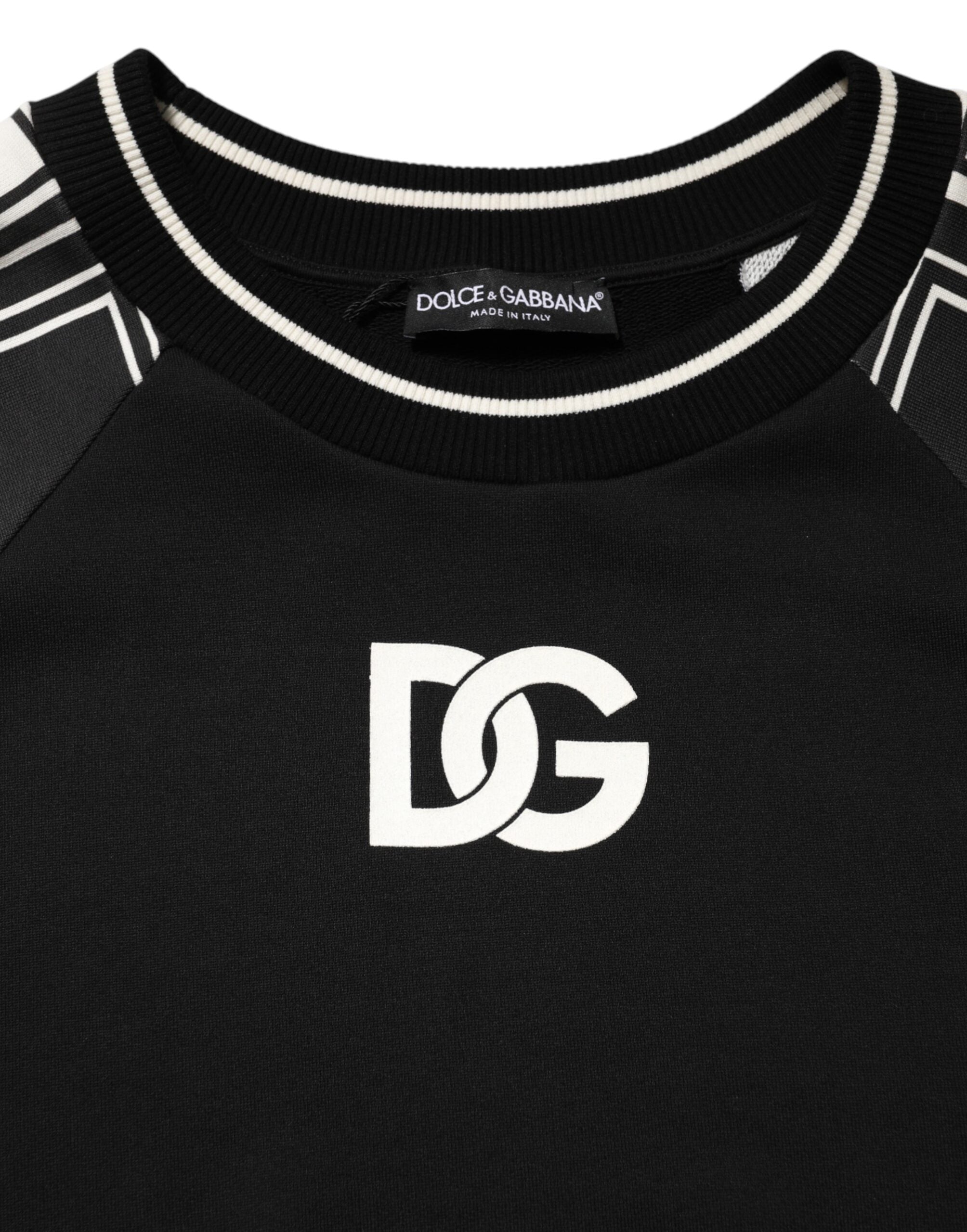 Dolce & Gabbana Black Magnificent DG Logo Sweatshirt Sweater