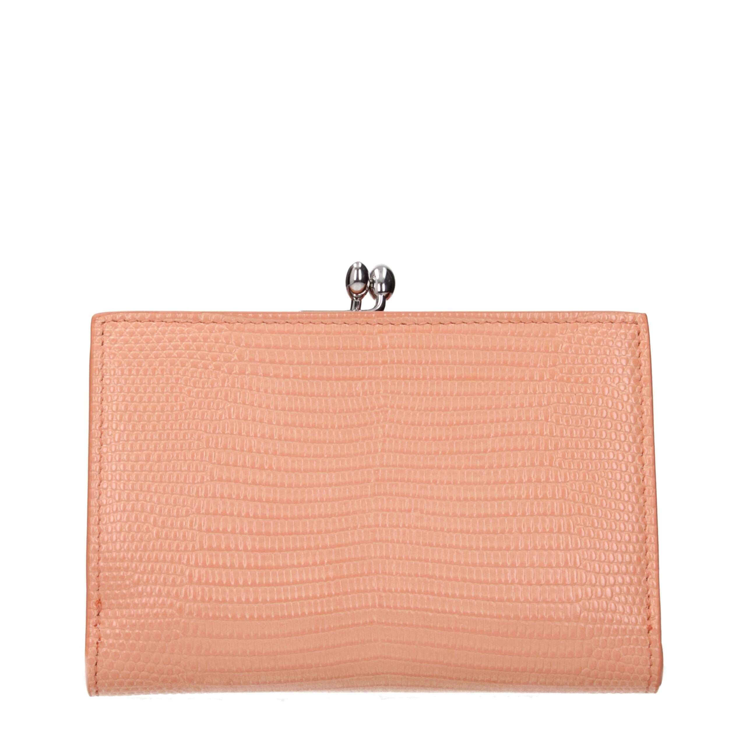 Jil Sander Pink Leather Wallet