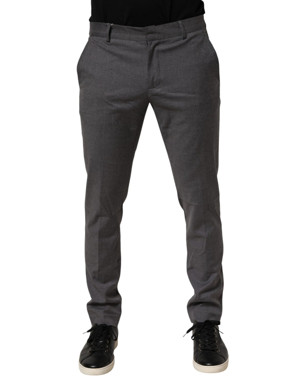 Daniele Alessandrini Graue Polyester-Hose für formelle Anlässe