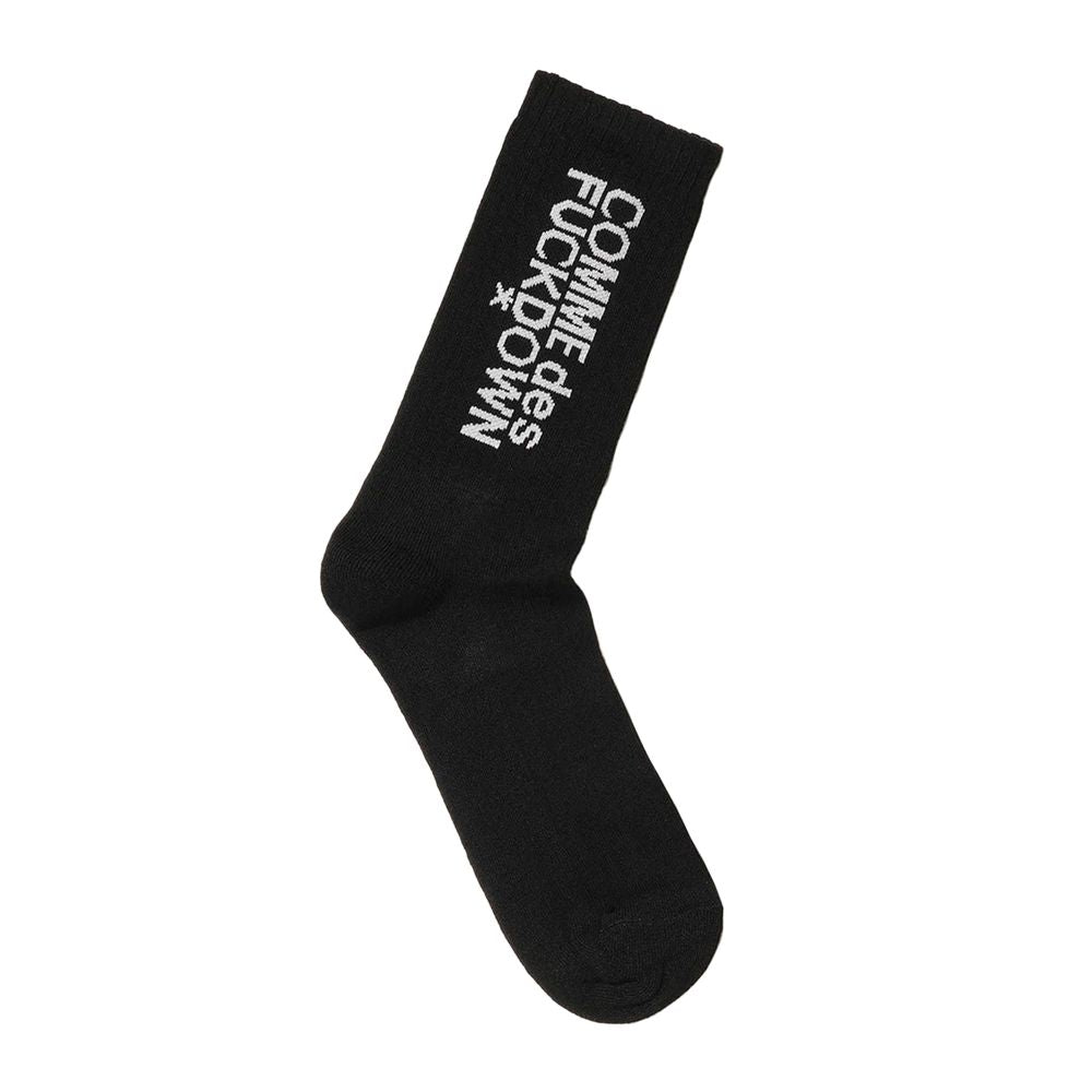 Chaussettes en coton noir Comme Des Fuckdown