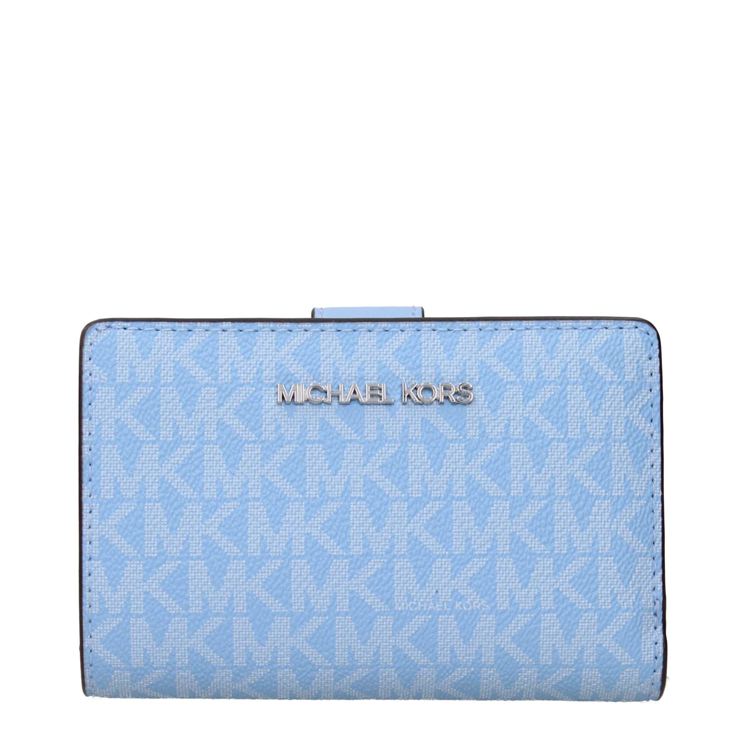 Michael Kors Light Blue Leather Wallets