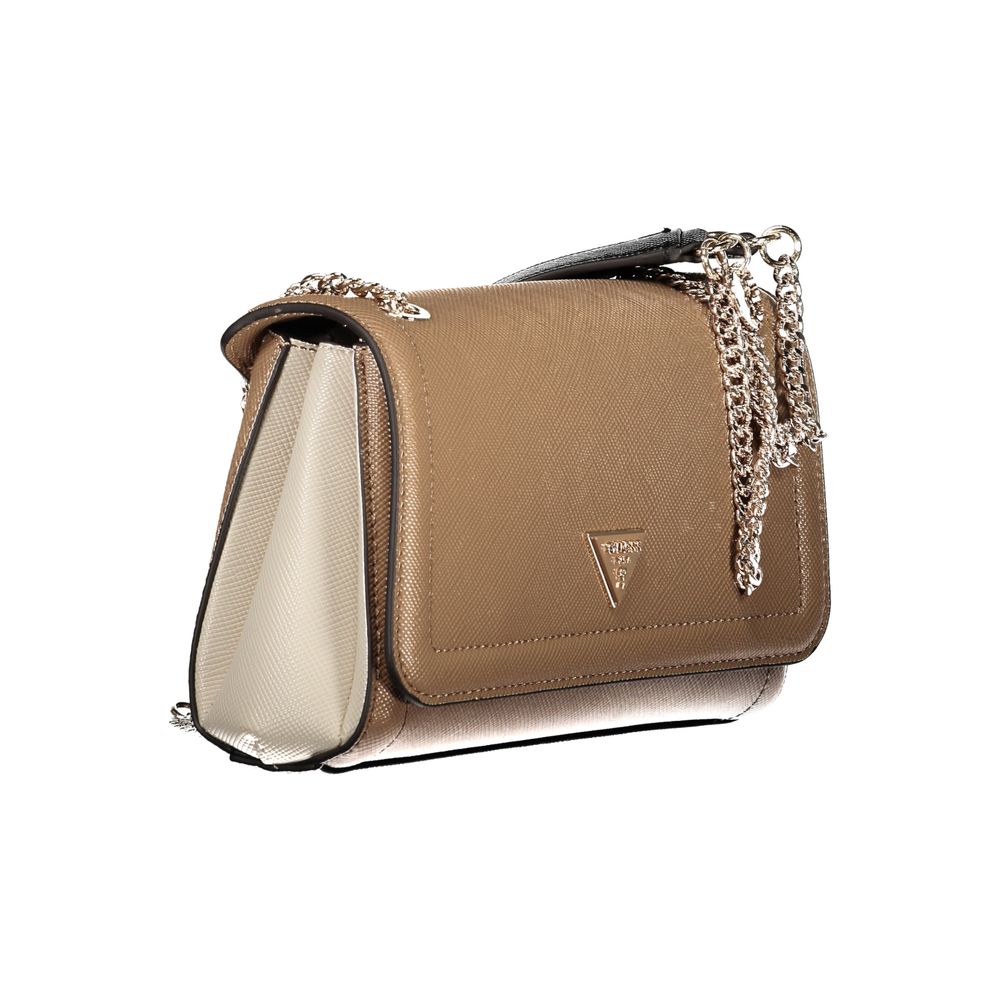 Guess Jeans Brown Polyethylene Handbag