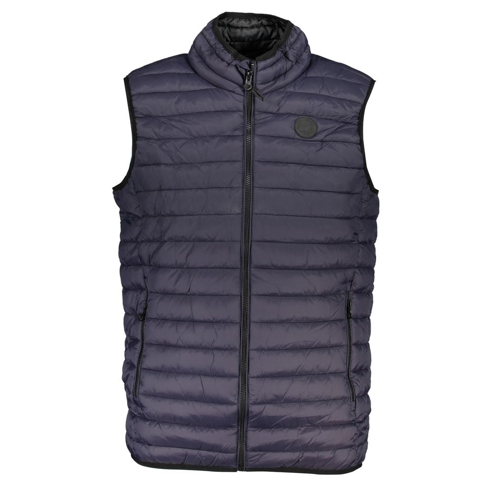 Veste sans manches en polyamide bleu Gianmarco Venturi