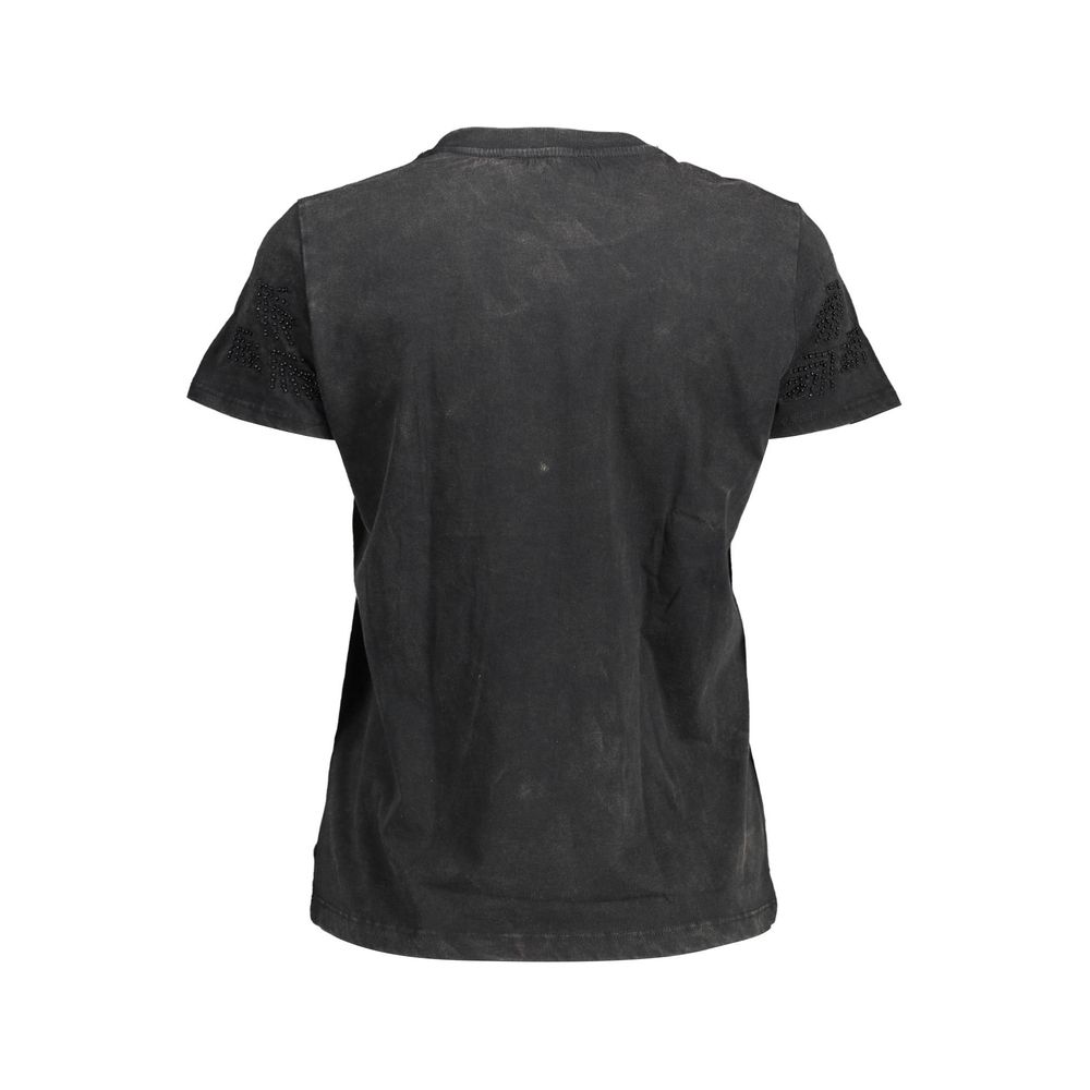 T-shirt en coton noir Desigual