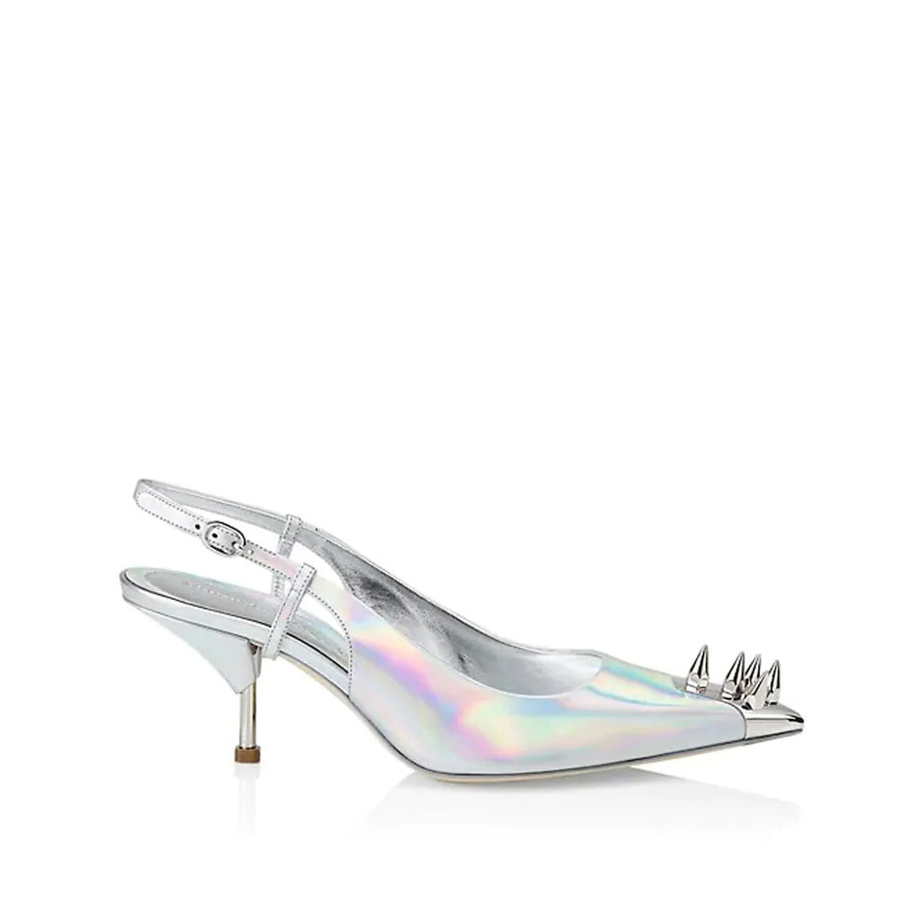 Alexander McQueen Punk Studs Slingback Pumps