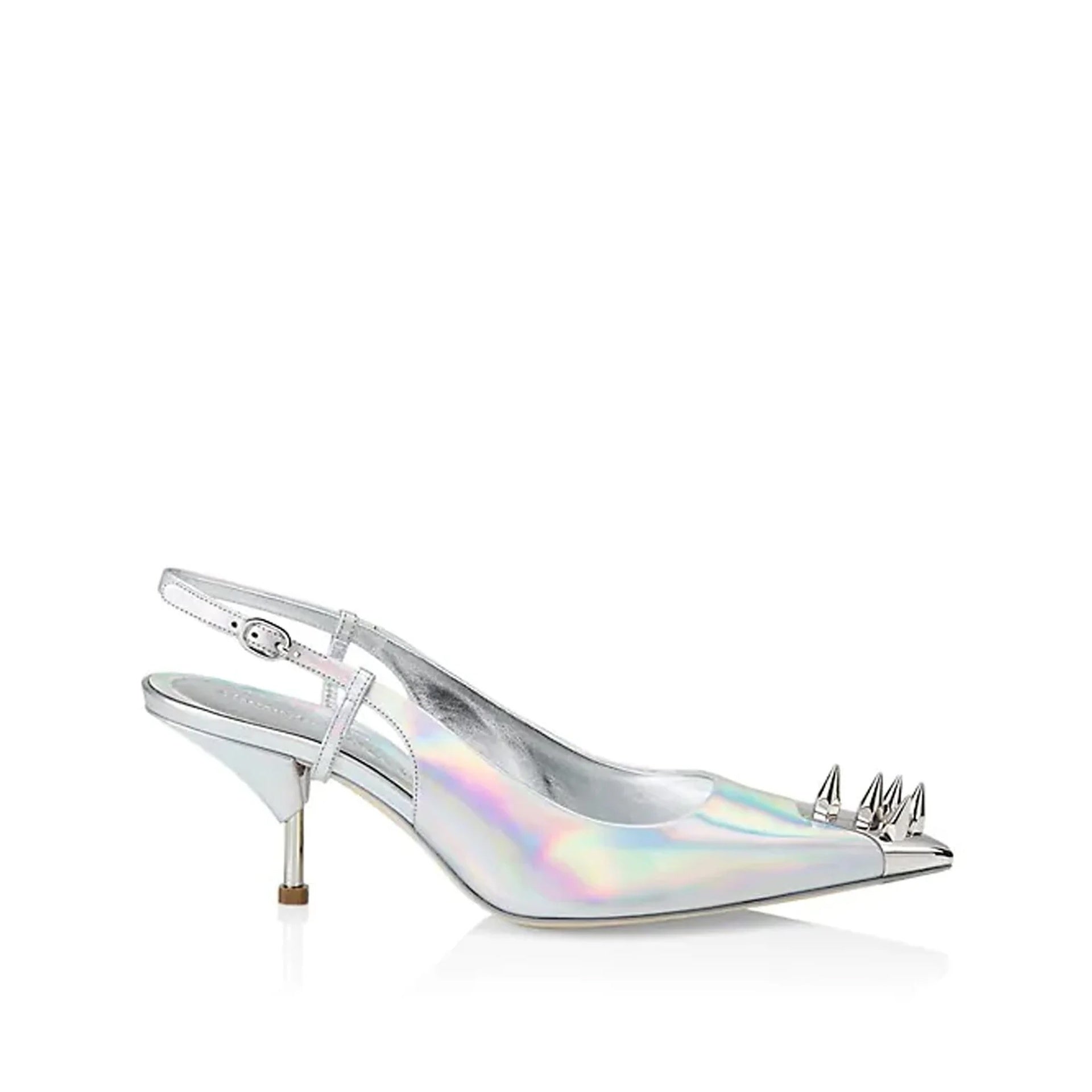 Alexander McQueen Punk Studs Slingback Pumps