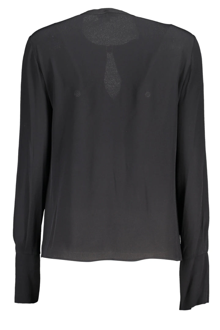 PATRIZIA PEPE WOMEN&#39;S LONG SLEEVE SHIRT BLACK
