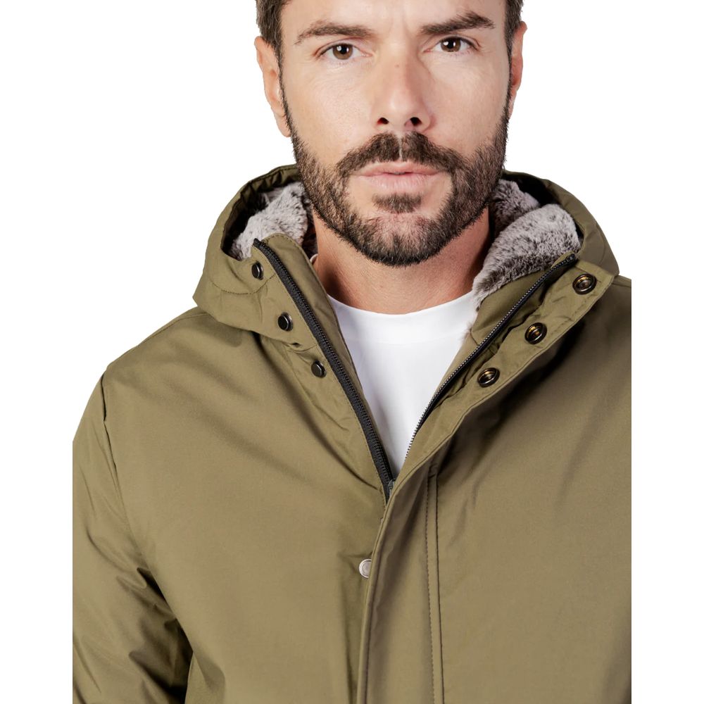Vestes et manteaux en polyester vert Suns