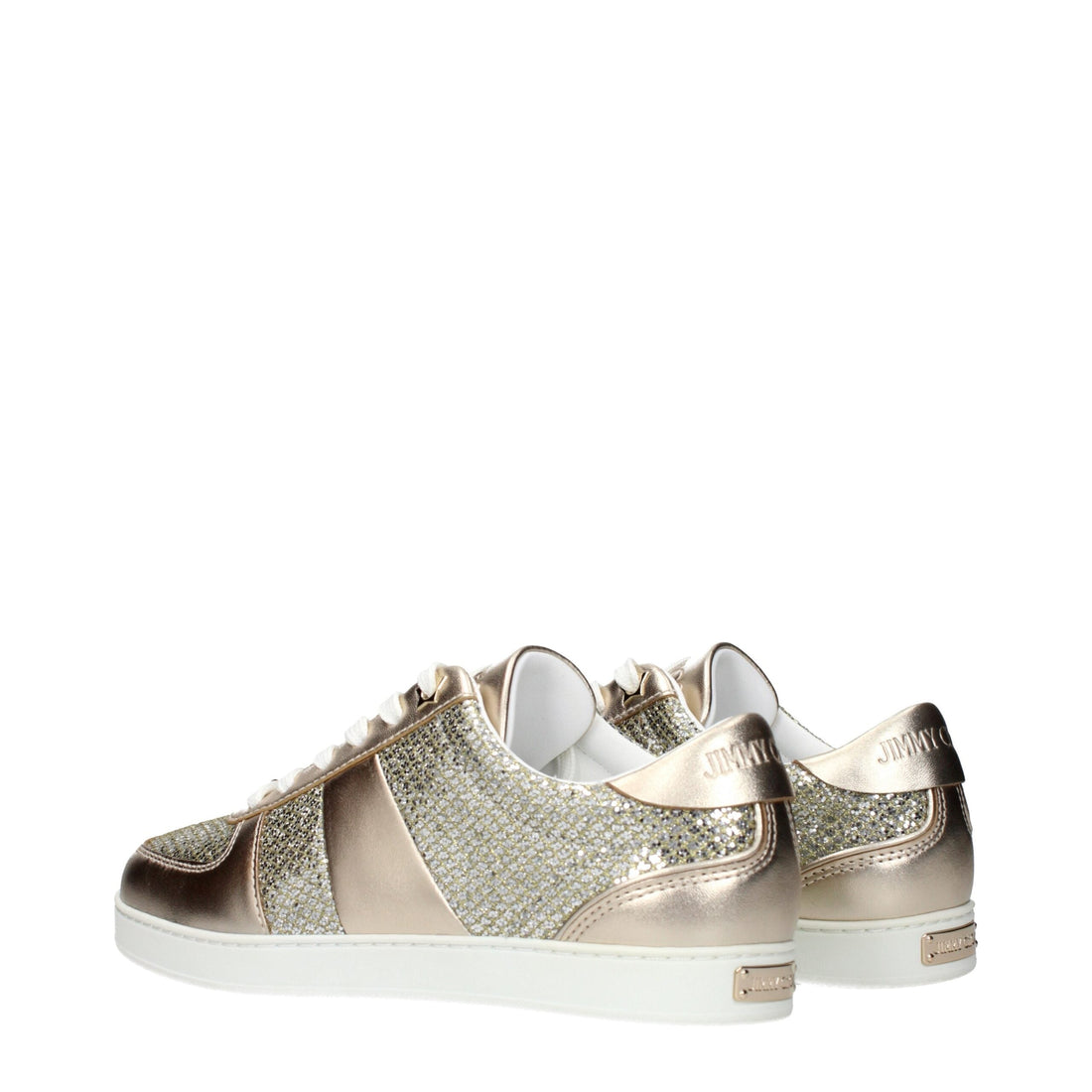 Jimmy Choo Gold Leather Sneakers