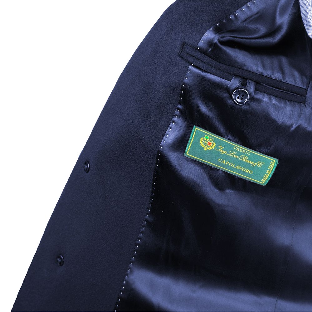 Veste homme en laine bleue fabriquée en Italie