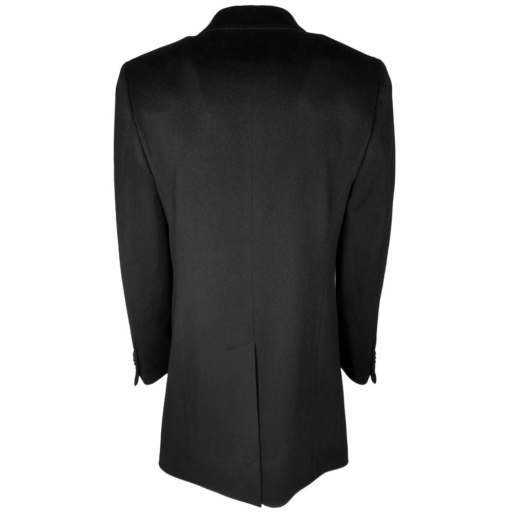 Veste homme en laine noire fabriquée en Italie