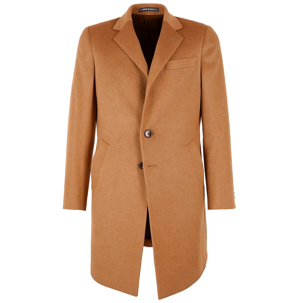 Manteau en laine marron fabriqué en Italie