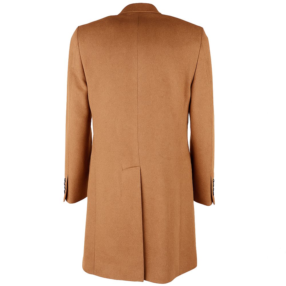 Manteau en laine marron fabriqué en Italie