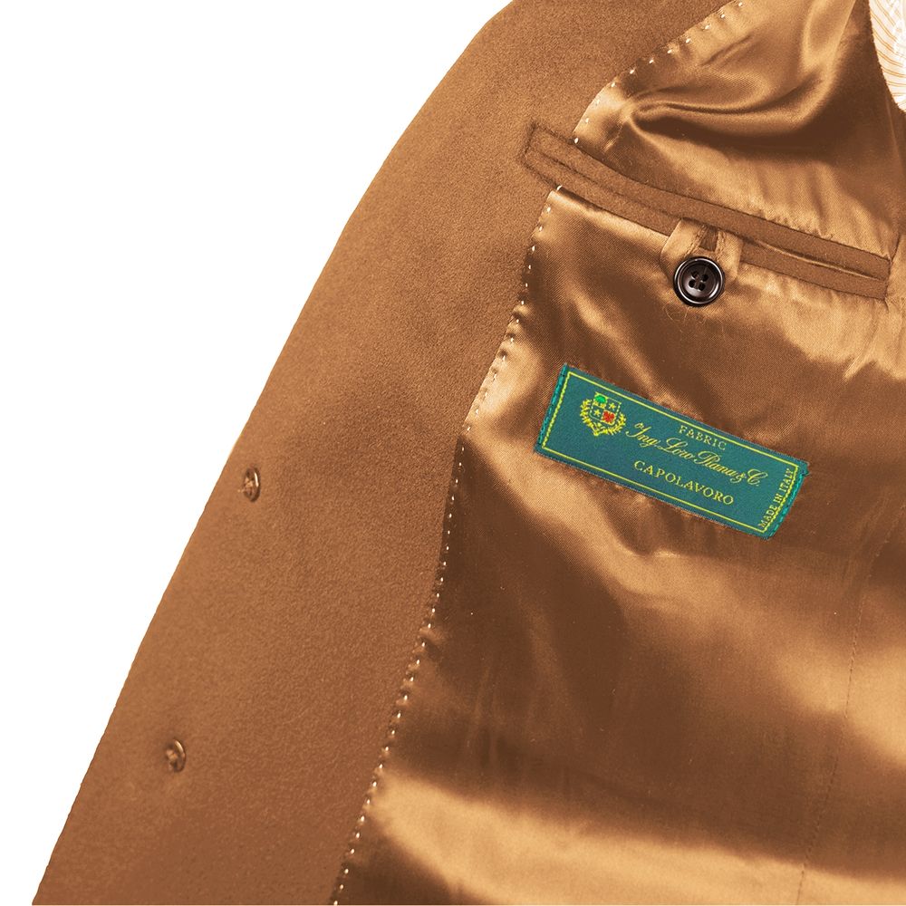 Manteau en laine marron fabriqué en Italie