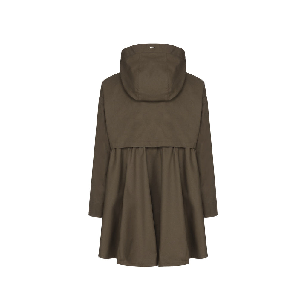 Herno Ruffled Flared Coat