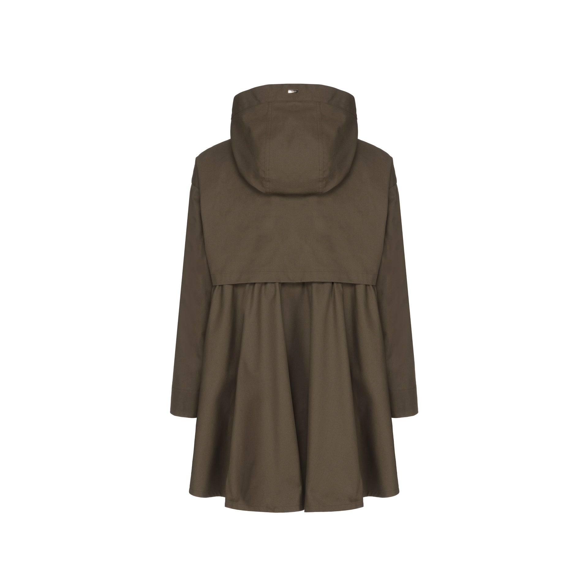 Herno Ruffled Flared Coat