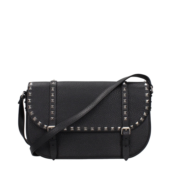 Valentino Garavani Black Leather Crossbody Bag