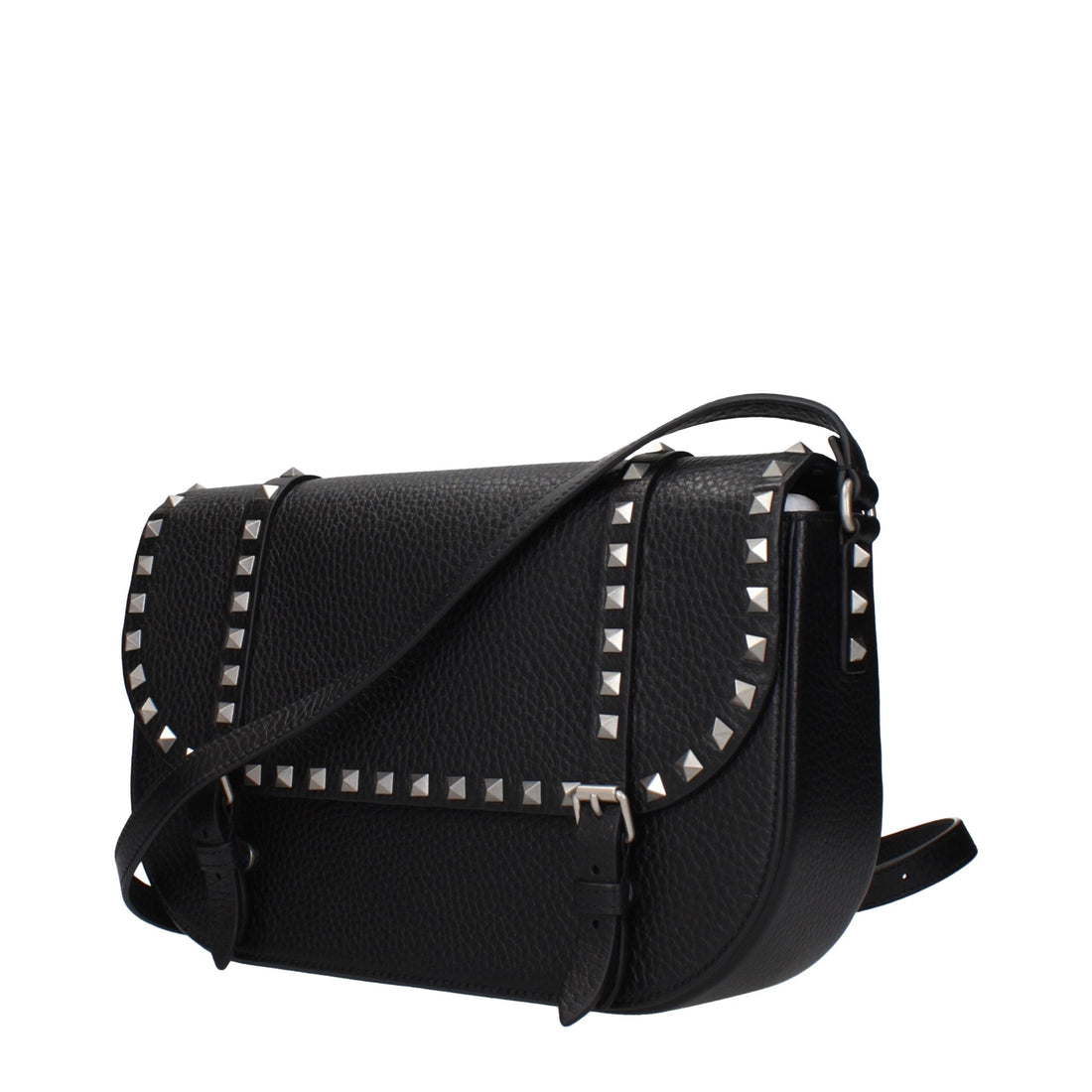 Valentino Garavani Black Leather Crossbody Bag