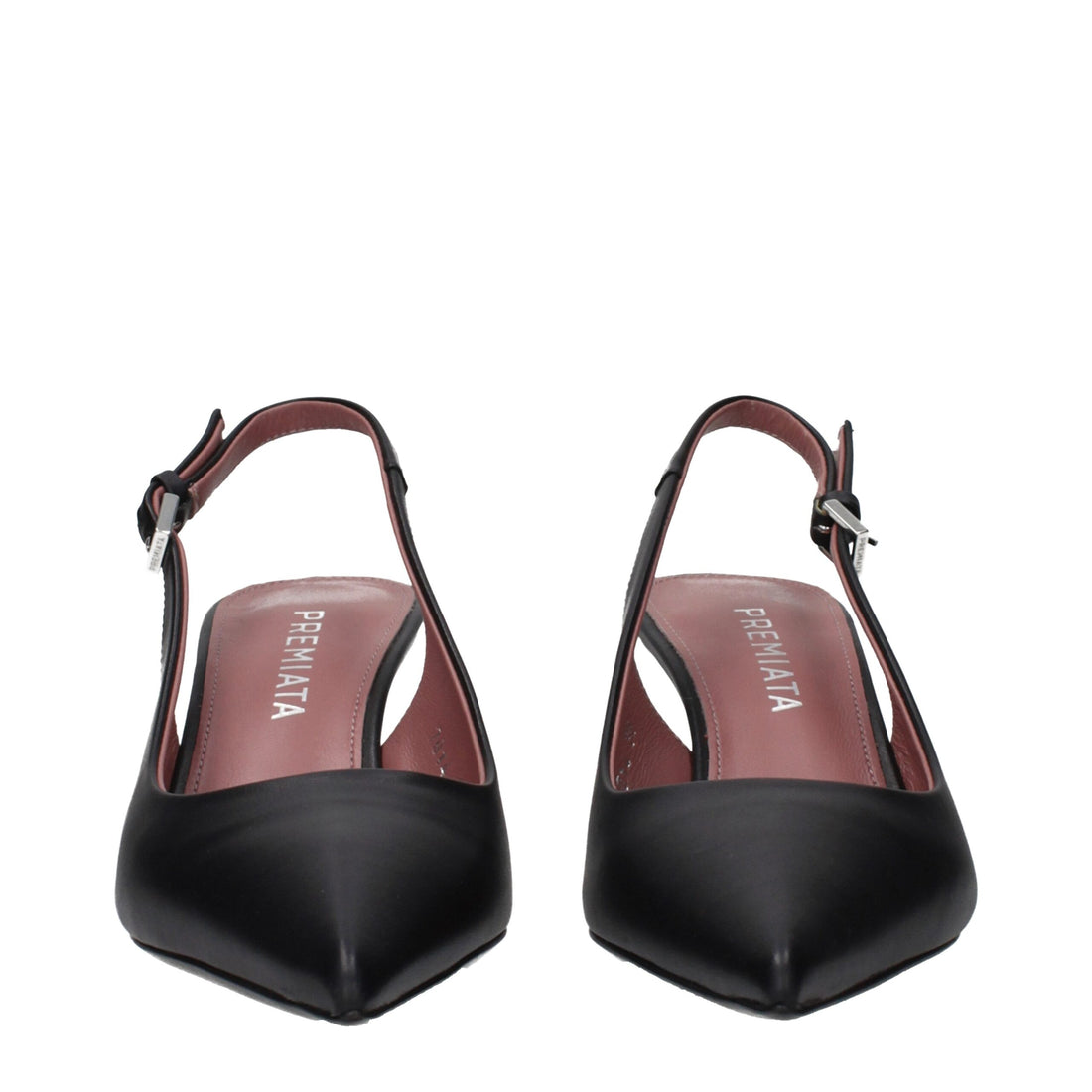 Premiata Black Leather Platform Pumps