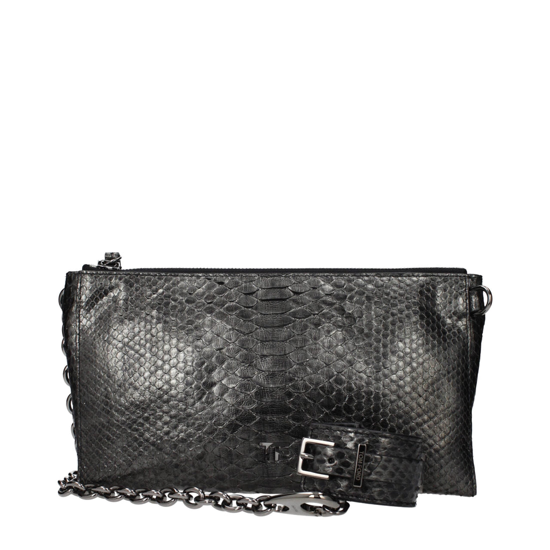 Tom Ford Gray Skin Handbag