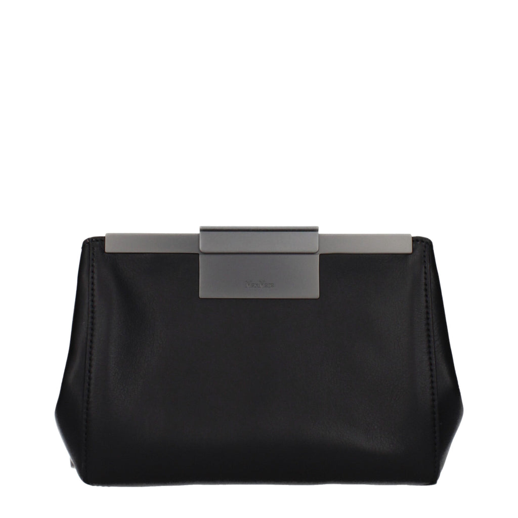 Max Mara Black Leather Crossbody Bag
