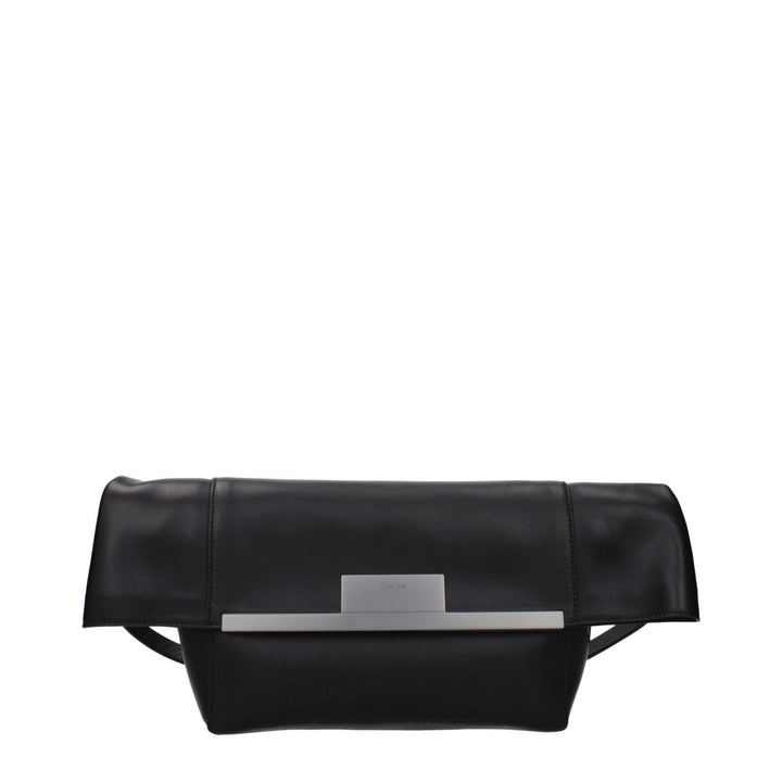 Max Mara Black Leather Shoulder Bag