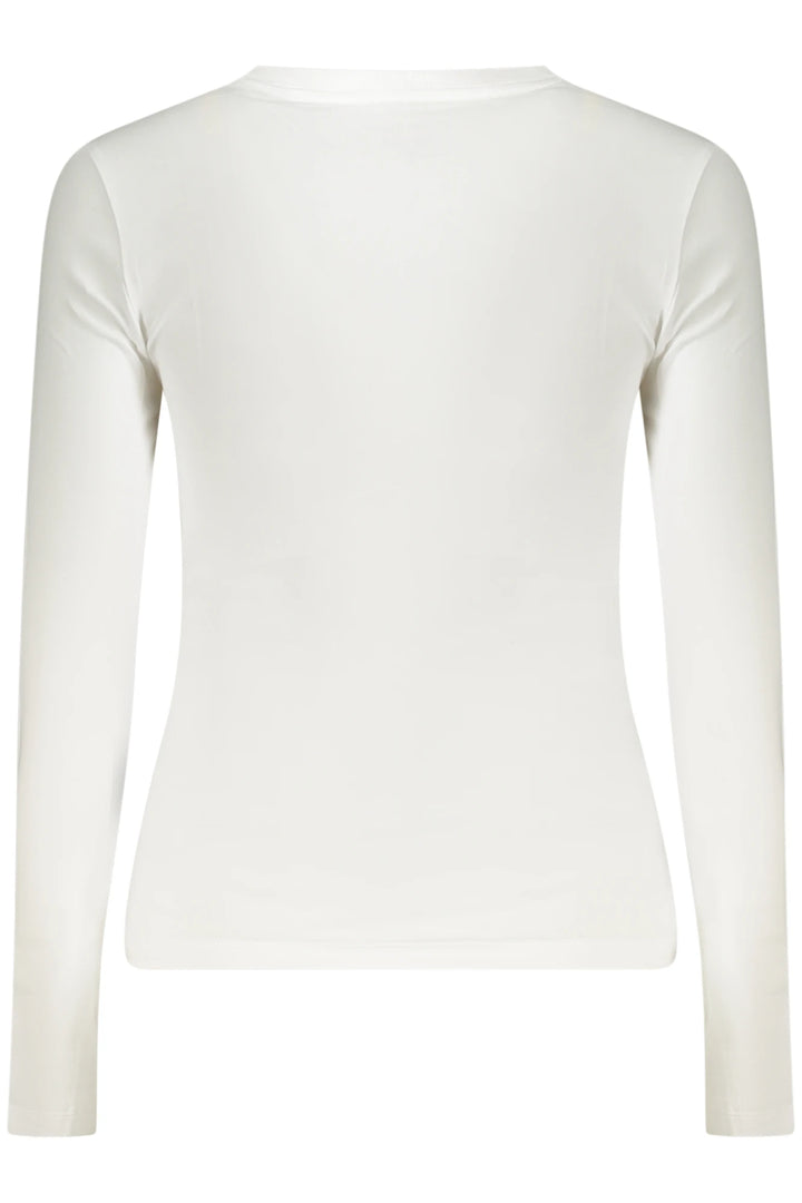 GUESS JEANS WOMEN&#39;S LONG-SLEEVED T-SHIRT WHITE