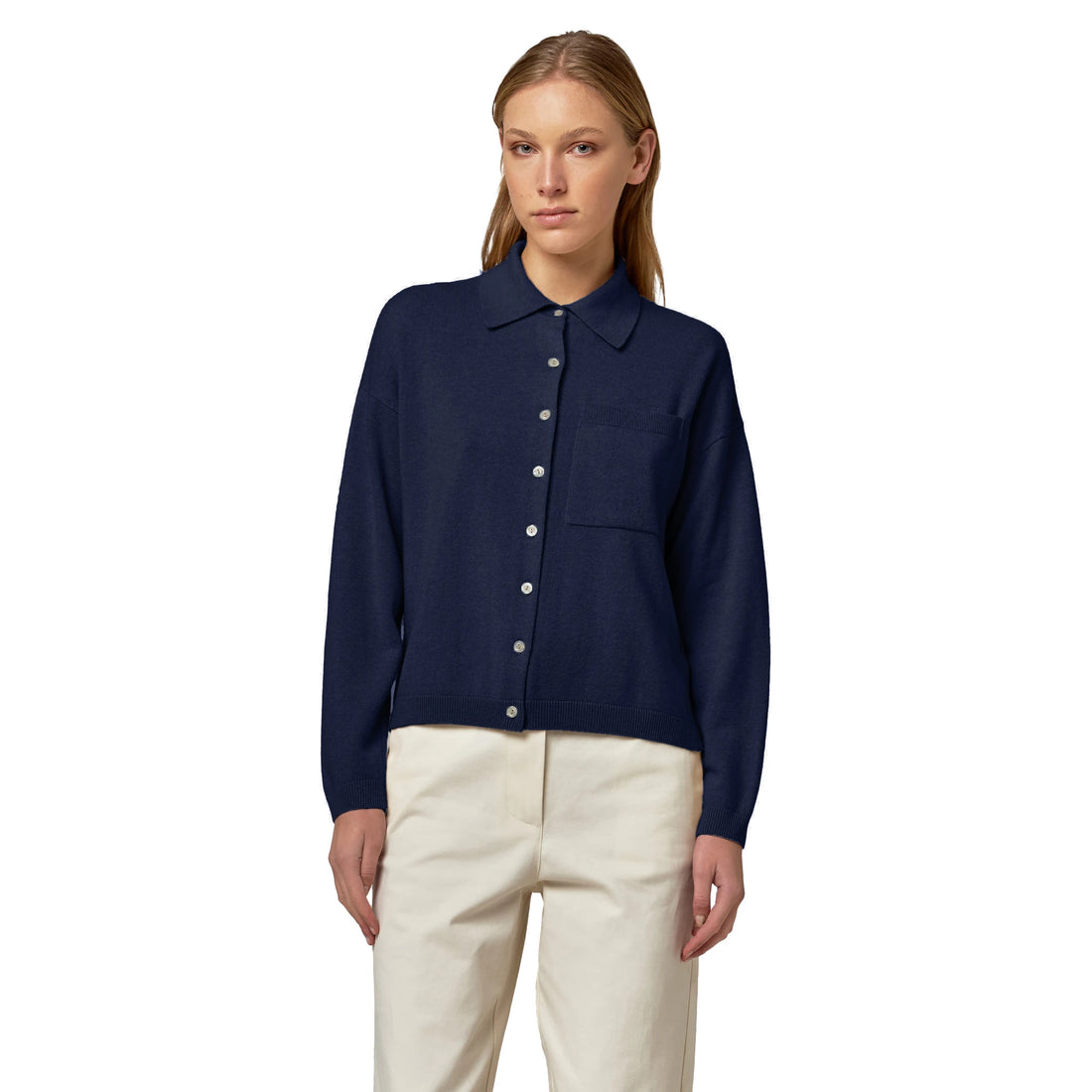 Alpha Studio Sweaters Blue Woman