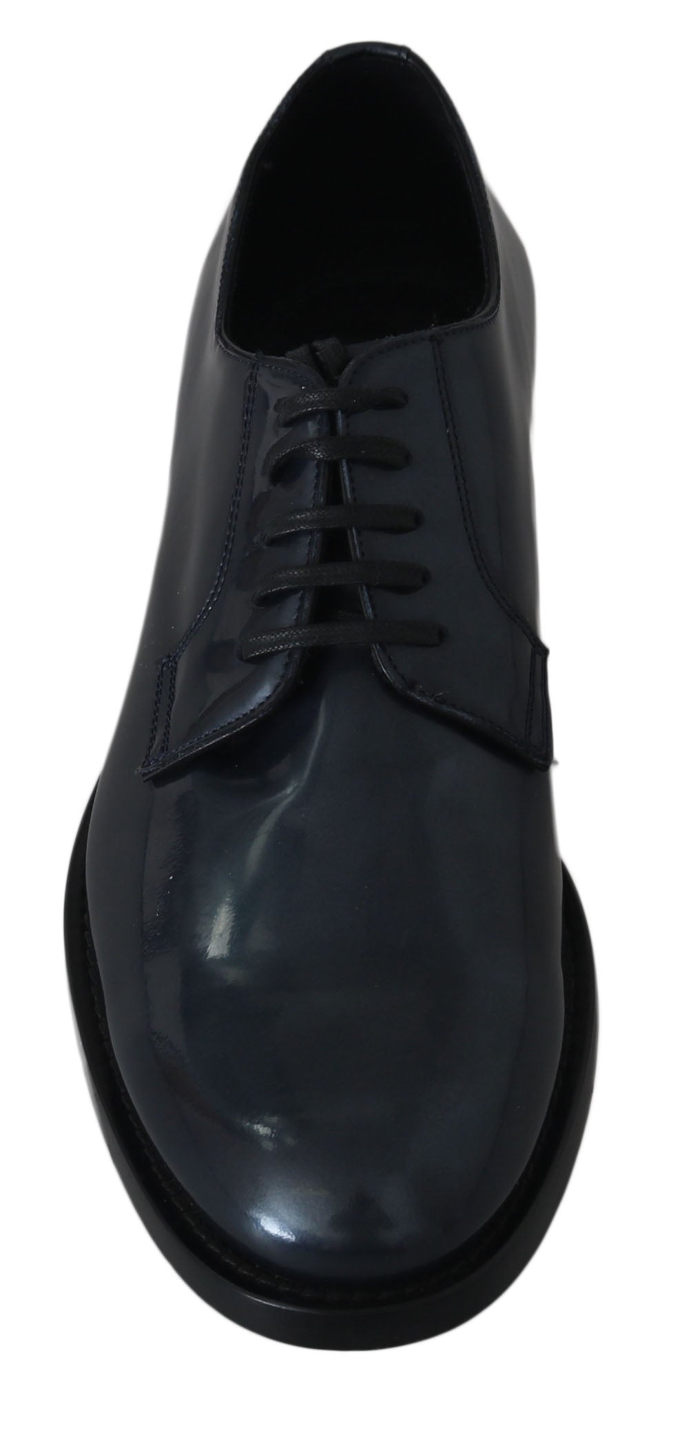 Chaussures Derby élégantes en cuir bleu Dolce &amp; Gabbana