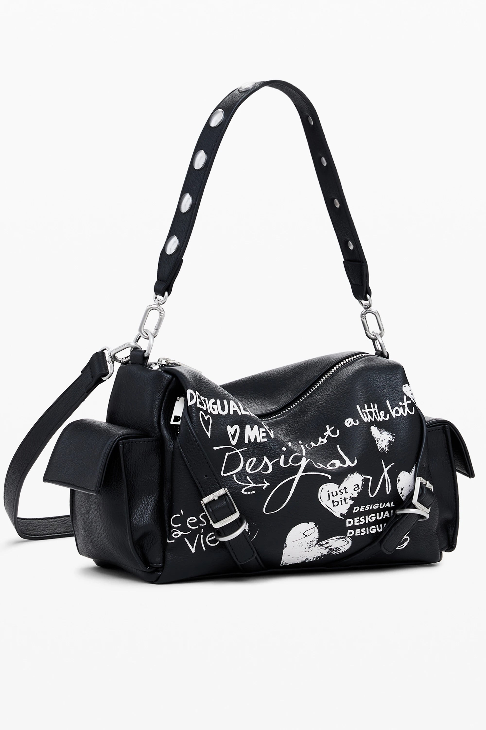 DESIGUAL WOMEN&#39;S BLACK BAG