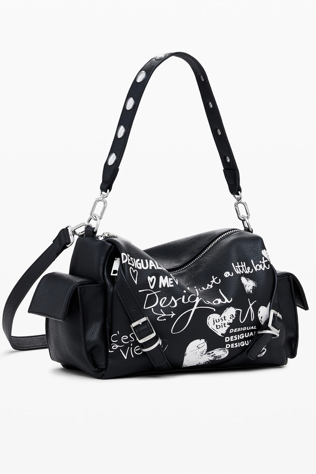 DESIGUAL WOMEN&#39;S BLACK BAG