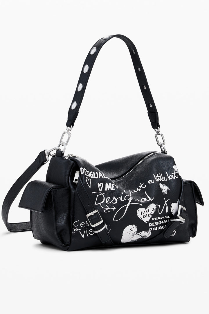 DESIGUAL WOMEN&#39;S BLACK BAG
