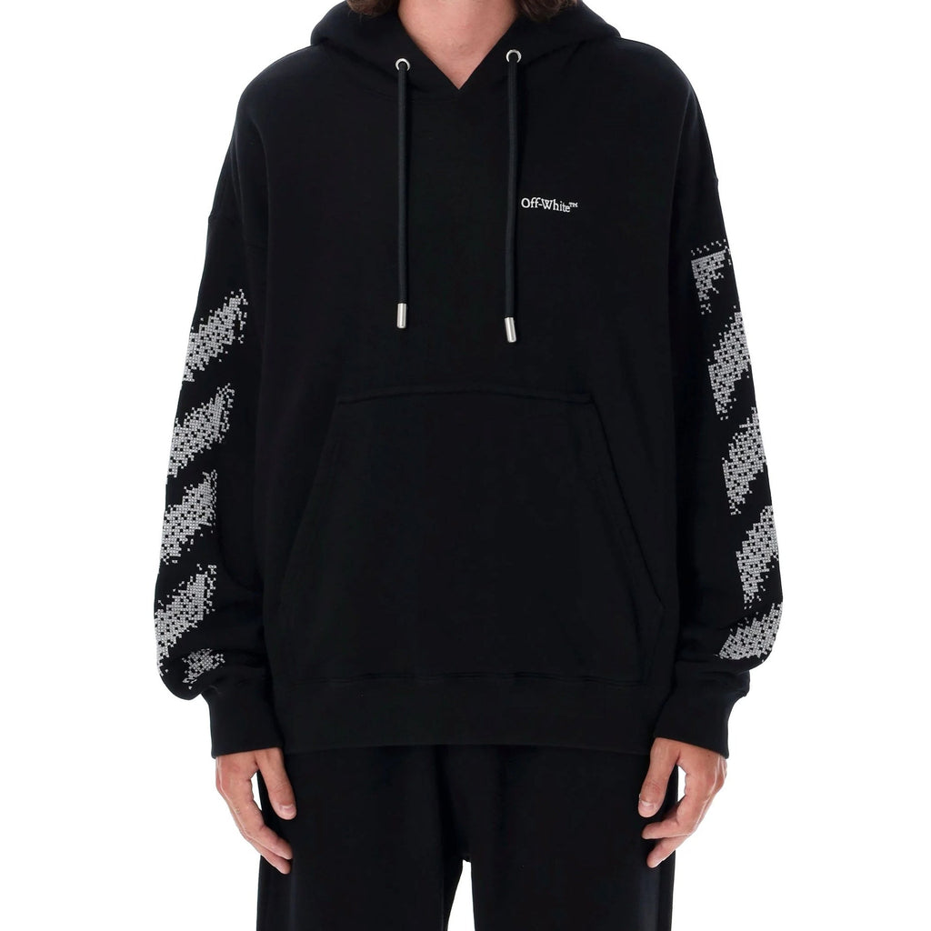 Off-White Pixel Diag Skate Hooded Sweatshirt