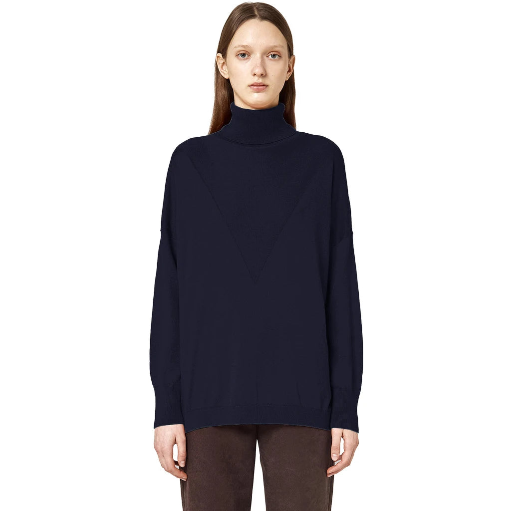 Alpha Studio Sweaters Blue Woman