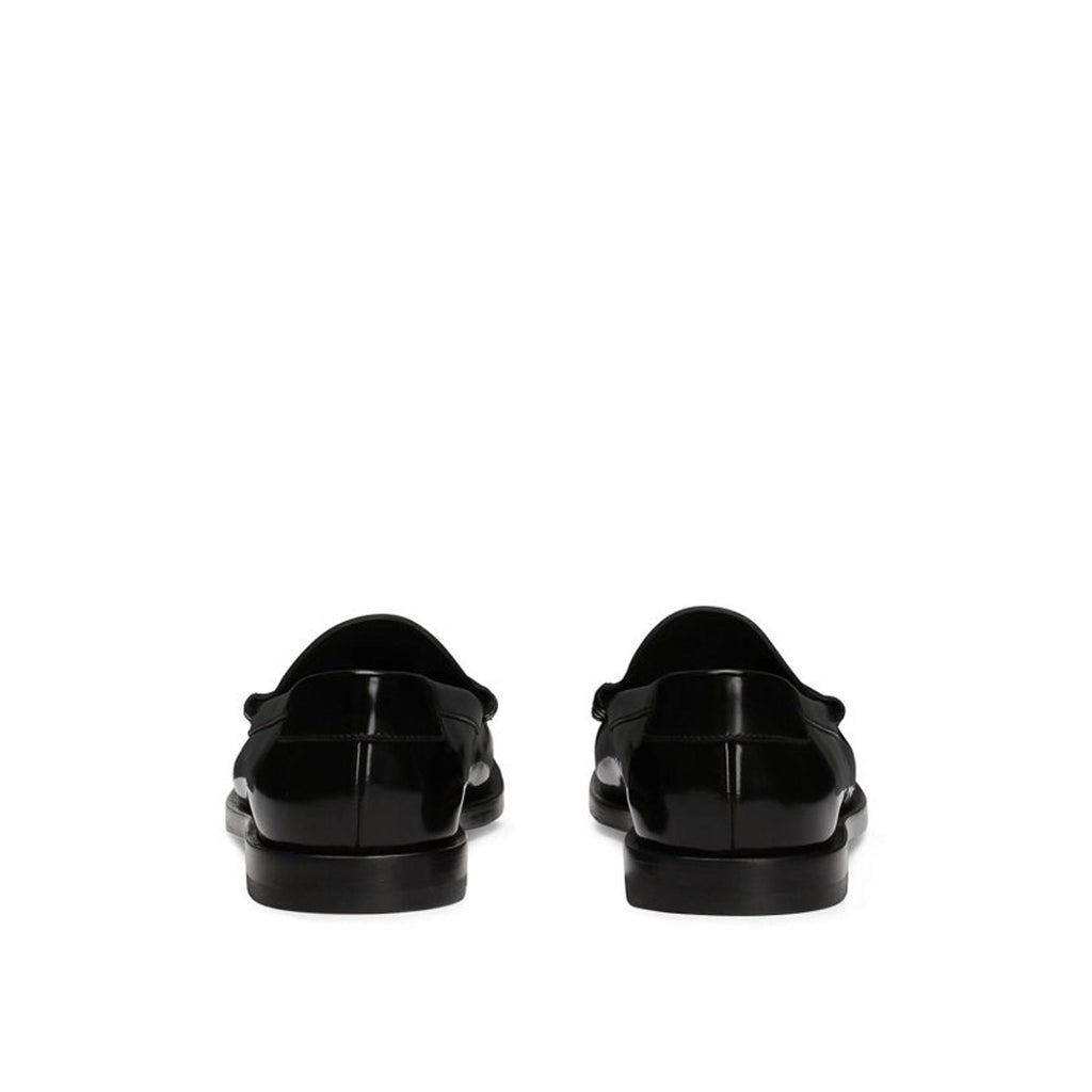Dolce & Gabbana Leather Logo Loafers