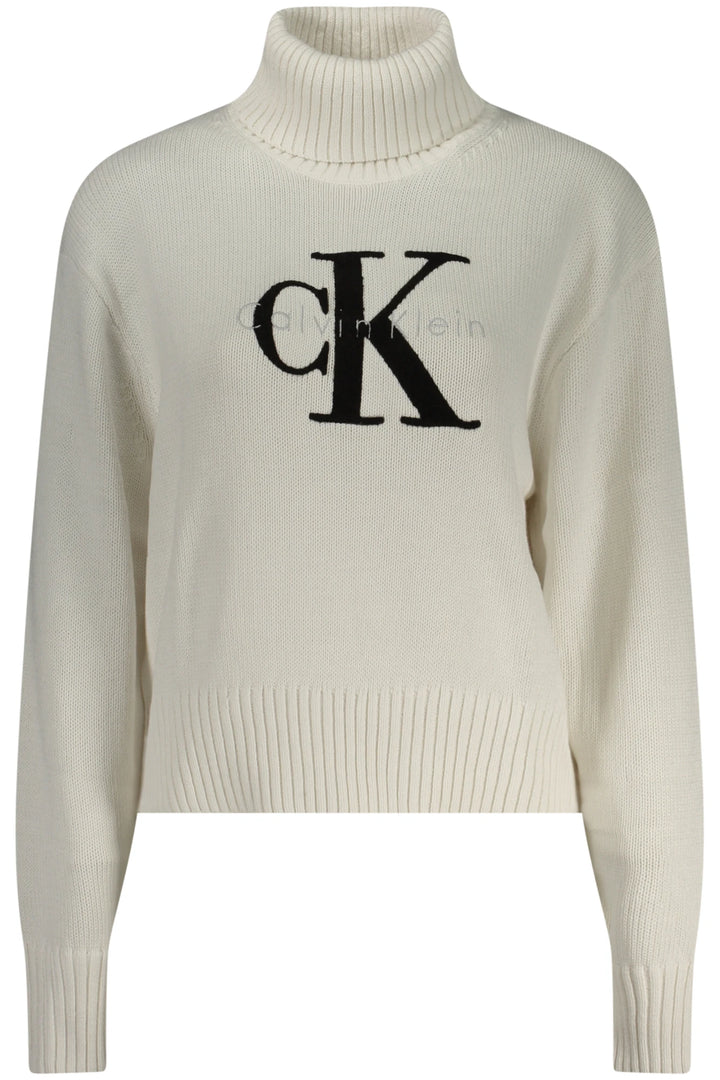 CALVIN KLEIN WOMEN&#39;S WHITE SWEATER