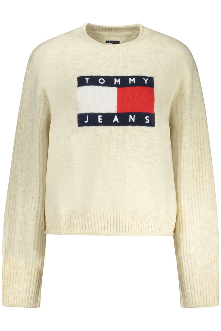 TOMMY HILFIGER WOMEN&#39;S BEIGE SWEATER