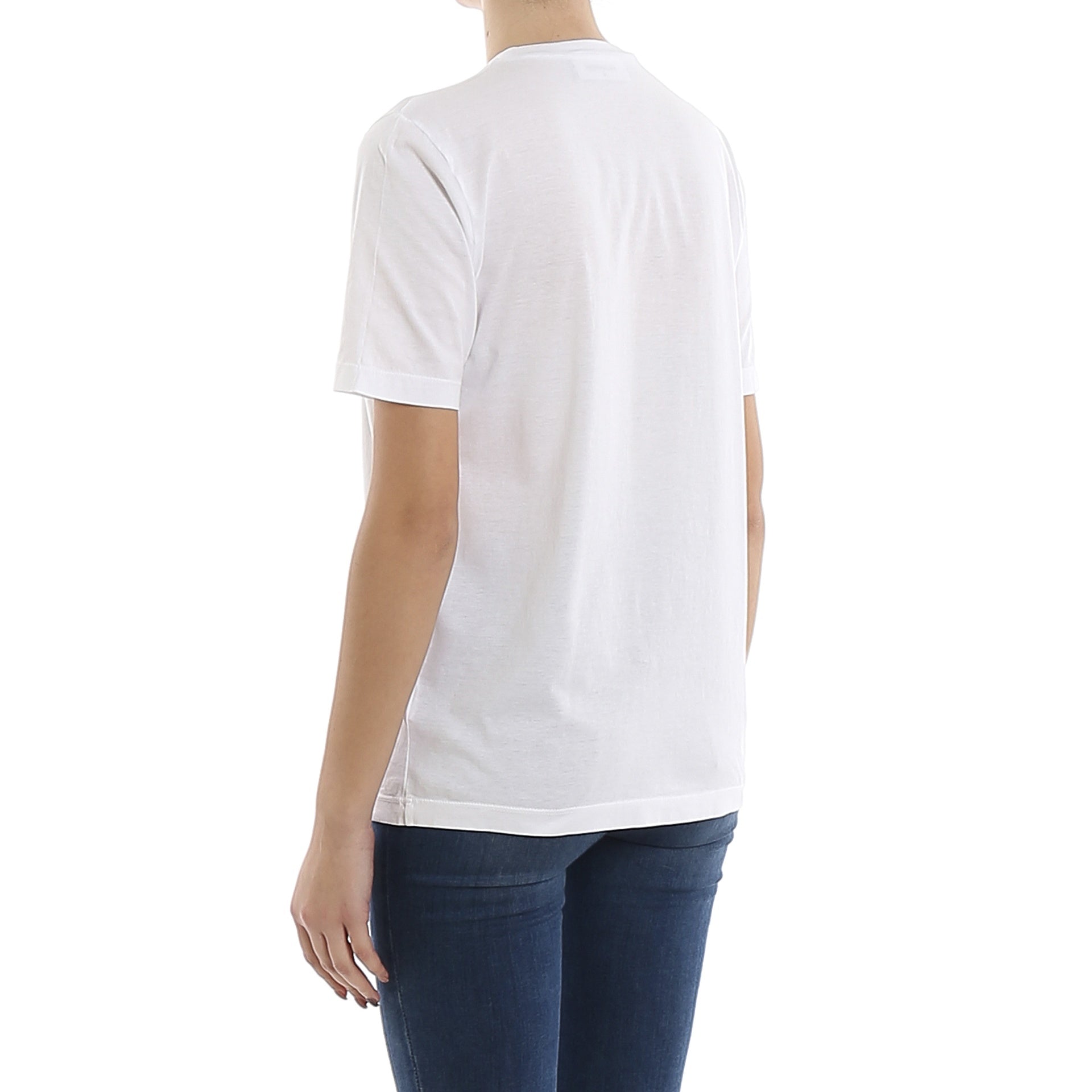 Dsquared2 Cotton Logo T-Shirt - WOMEN CLOTHING - DSQUARED2 - Tluxy New