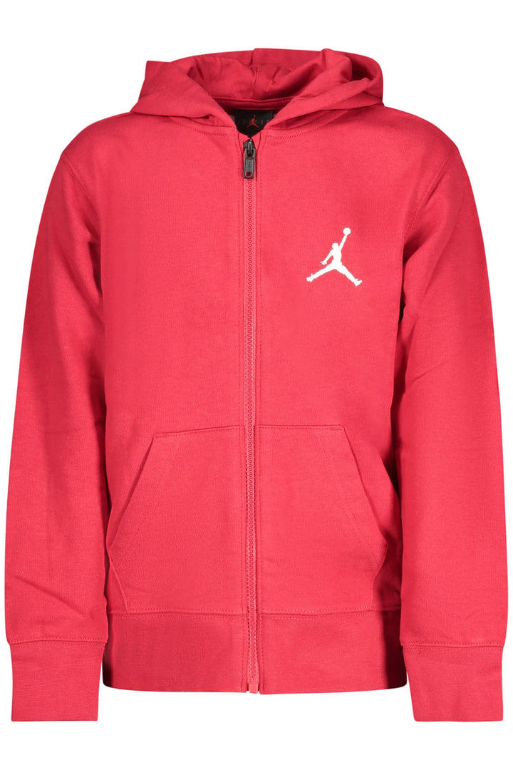 JORDAN RED ZIP-UP SWEATSHIRT FOR KIDS