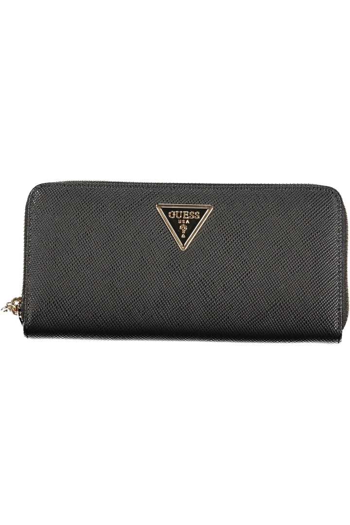 GUESS JEANS WOMEN&#39;S BLACK WALLET