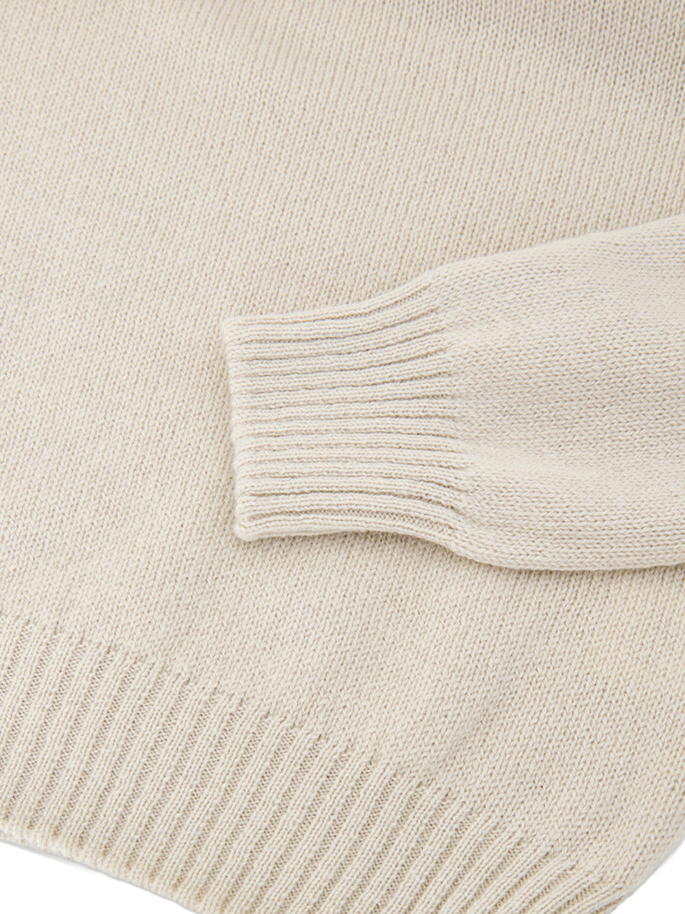 Beige Gran Sasso Wool Turtleneck Sweater