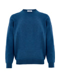 Gran Sasso Blue Fine Wool Crewneck Sweater