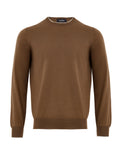 Brown Gran Sasso Silk Blend Crewneck Sweater